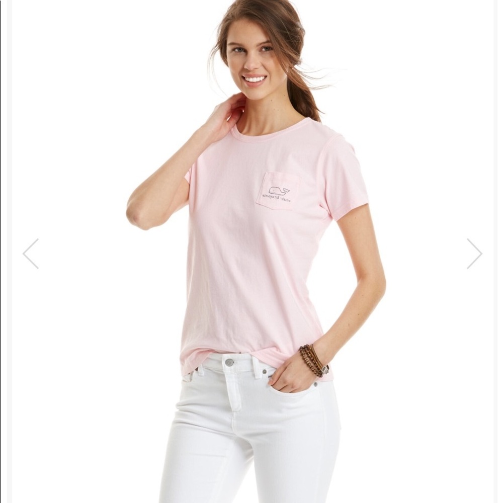 V. Vines NWT Whale Pocket ShortSleeve T-Shirt PINK